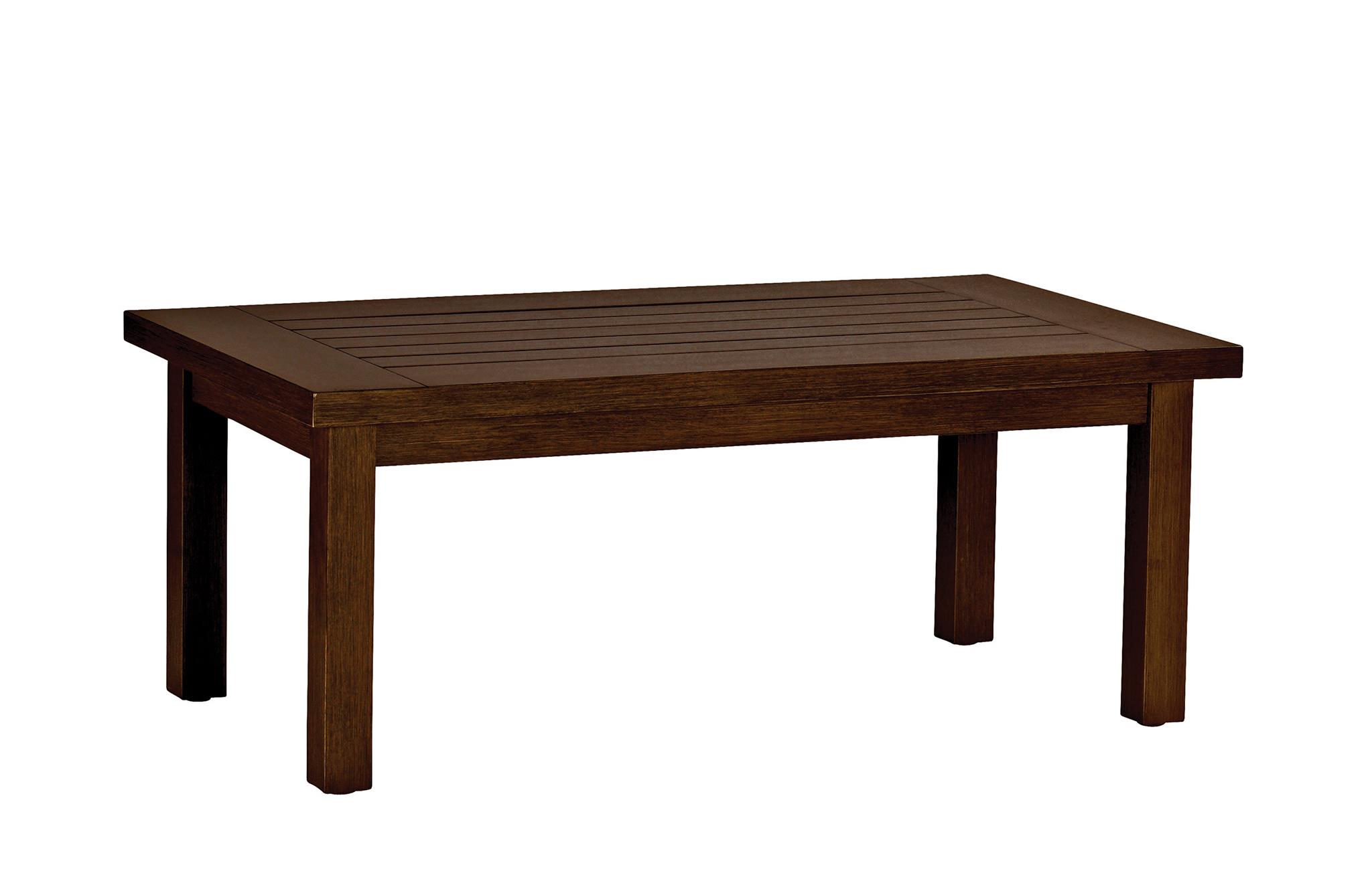 Summer Classics Club Aluminum Club Rectangular Outdoor Coffee Table